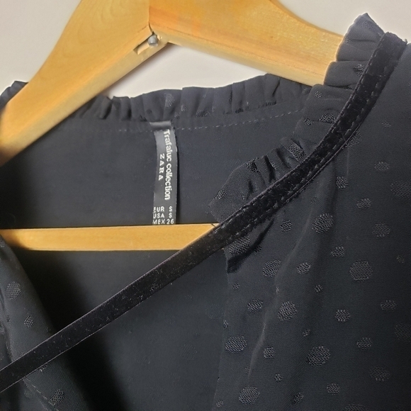 Zara Trafaluc Collection Peasant Blouse size Small - Picture 5 of 9